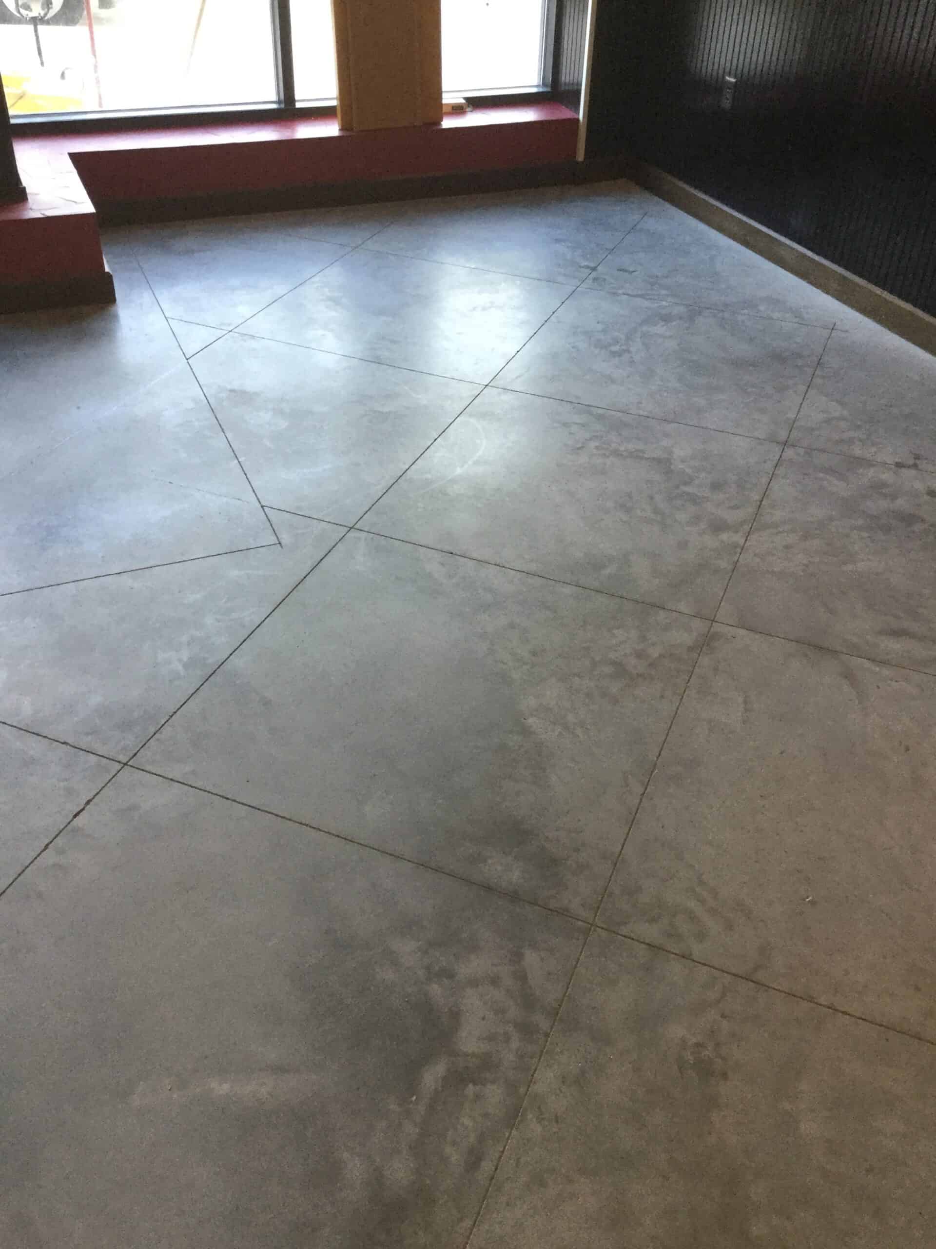 Concrete flooring that is easy to clean