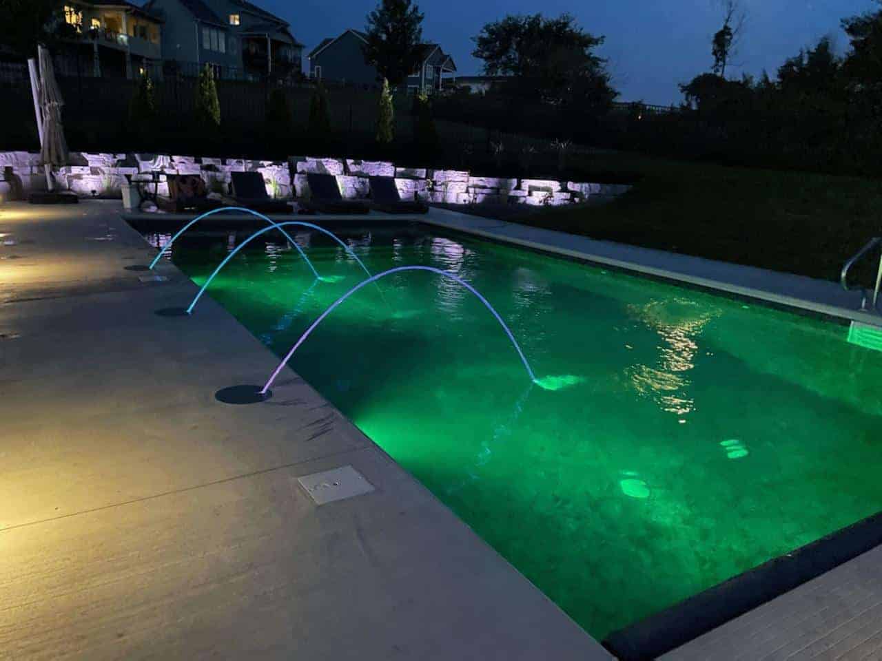 In-ground pool in Iowa.