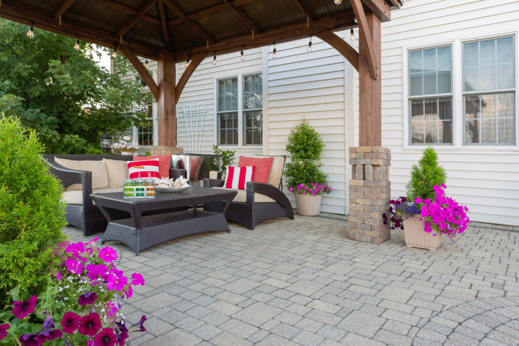 Choose a patio builder with options like stamped concrete, stained concrete, seal and dye, and more.